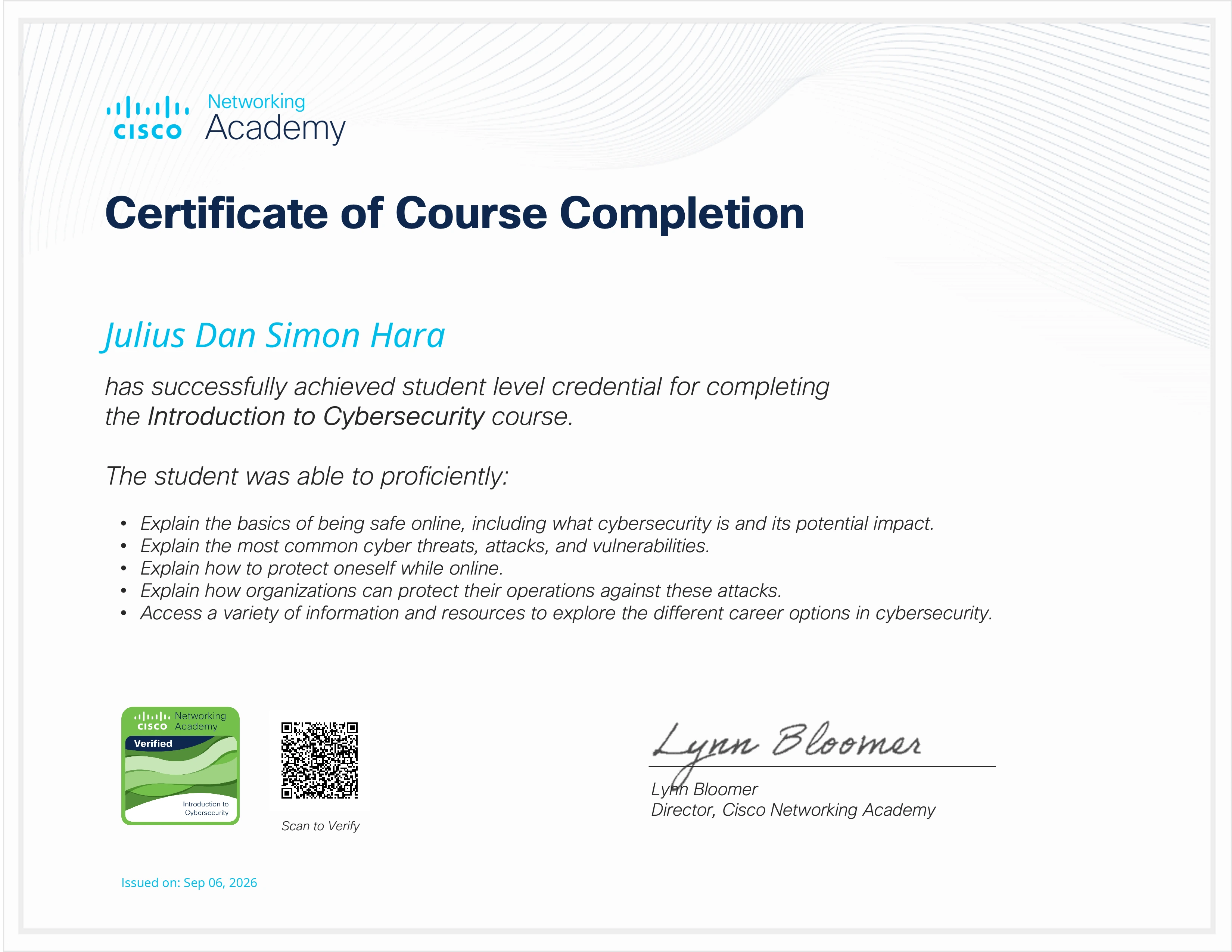 Certification 1