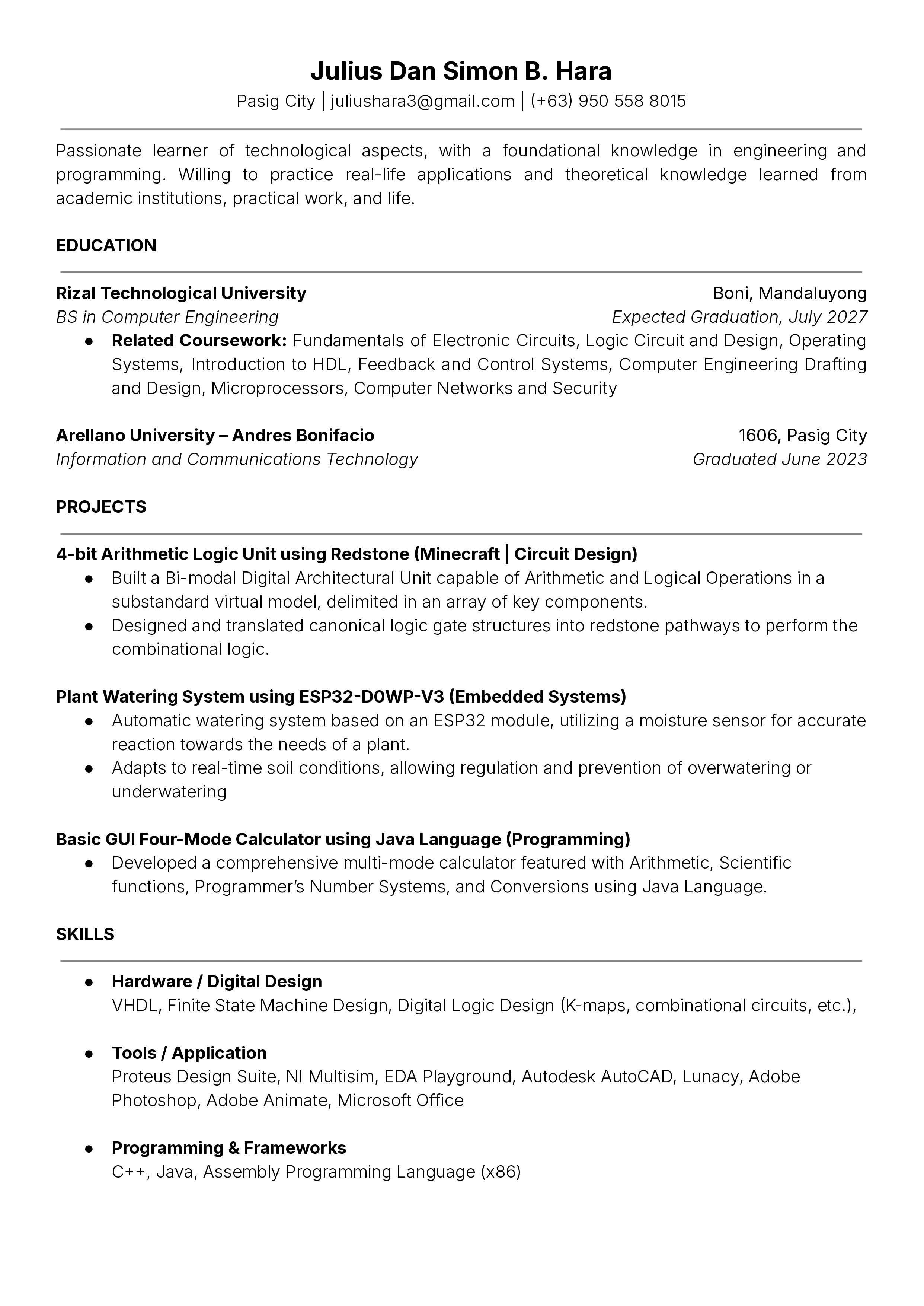 My Resume